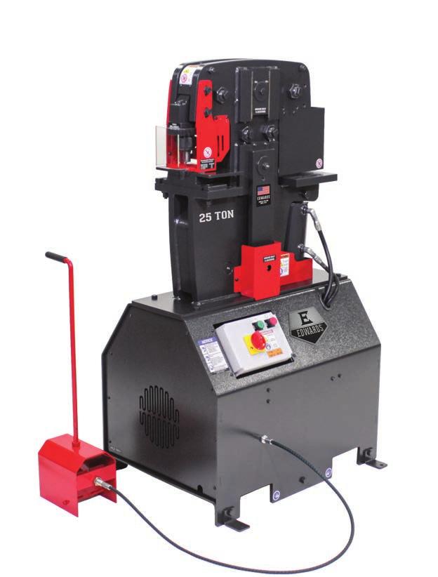 5-1988(02) Compliant Guarding Standard (3) Punch, Flat Bar Shear & Angle Shear Open (1) Customize your ironworker with 10 optional Attachments 10 interchangeable Attachments available to tailor the