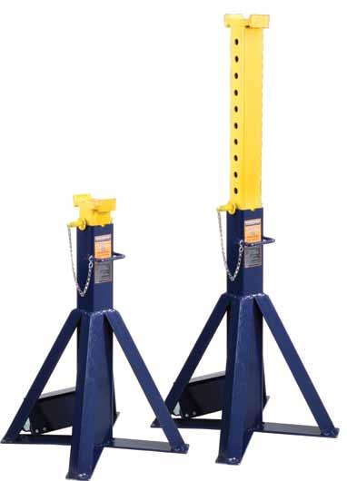 transport Ideal for fleet, agricultural and construction maintenance Sold and to be used in pairs HW93512 10 Ton Jack Stands HW93511 Heavy duty pin