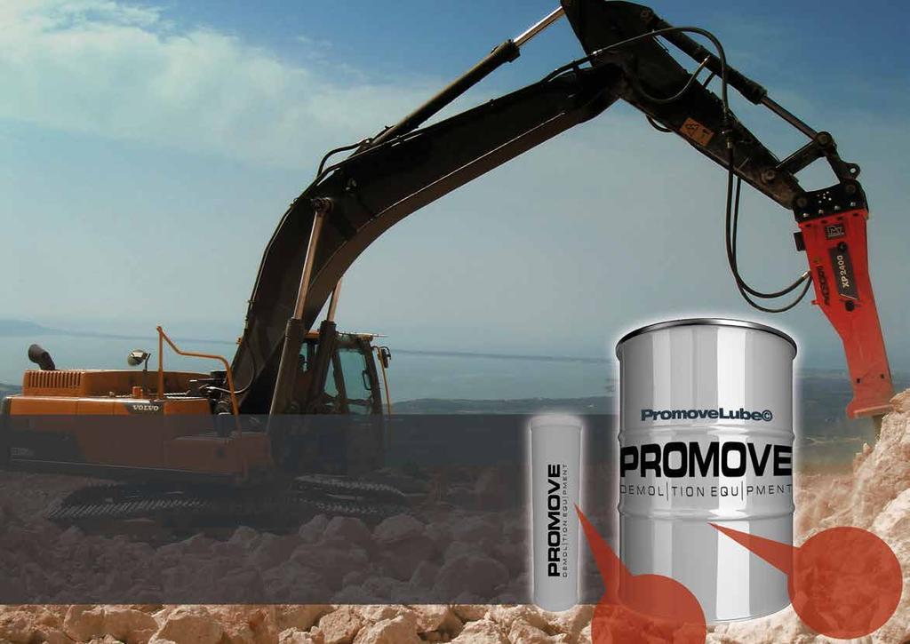 PromoveLube Hi-performance grease Specific lubricant to protect your Promove hammer in the most severe conditions Highly adhesive lubricant, based on special synthetic oil, thickened with complex
