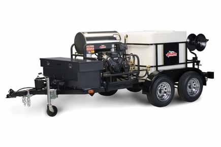 mobile wash systems customized packages for the professional cleaner TRS-6000: Heavy-duty, double-axle pressure washer trailers The TRS-6000 trailer s rugged, heavy-duty double-axle design with