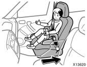 CAUTION A forward- facing child restraint system should be allowed to be installed on the front passenger