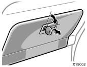 Glove box To use the glove box, do this. To open: Pull the lever. To lock: Insert the master key and turn it clockwise.