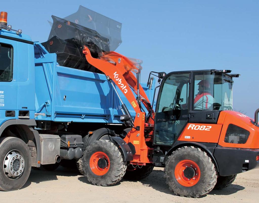 An optimum balance of power and function for the performance you need to get the job done efficiently. Working range Long dumping reach and high dumping clearance, make all types of loading jobs easy.