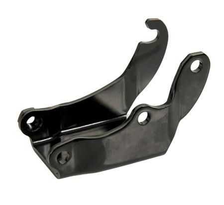 Bracket set includes a technically correct upper bracket and lower to water pump brace for 69-72 Big Block Chevy engines.. Gloss black. Officially Licensed GM 94.
