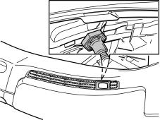 R8600920 17A Installing the front engine block heater socket Illustration A Take the front socket, protective cover and plastic nut from the kit.