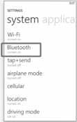 Bluetooth Pairing for Windows Phone and Entune touch screen system **Do not attempt the Bluetooth Pairing process while driving.
