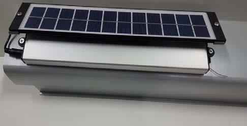 Mount the solar panel to the side where the motor is located on the Awning and mark where the holes need to be drilled.