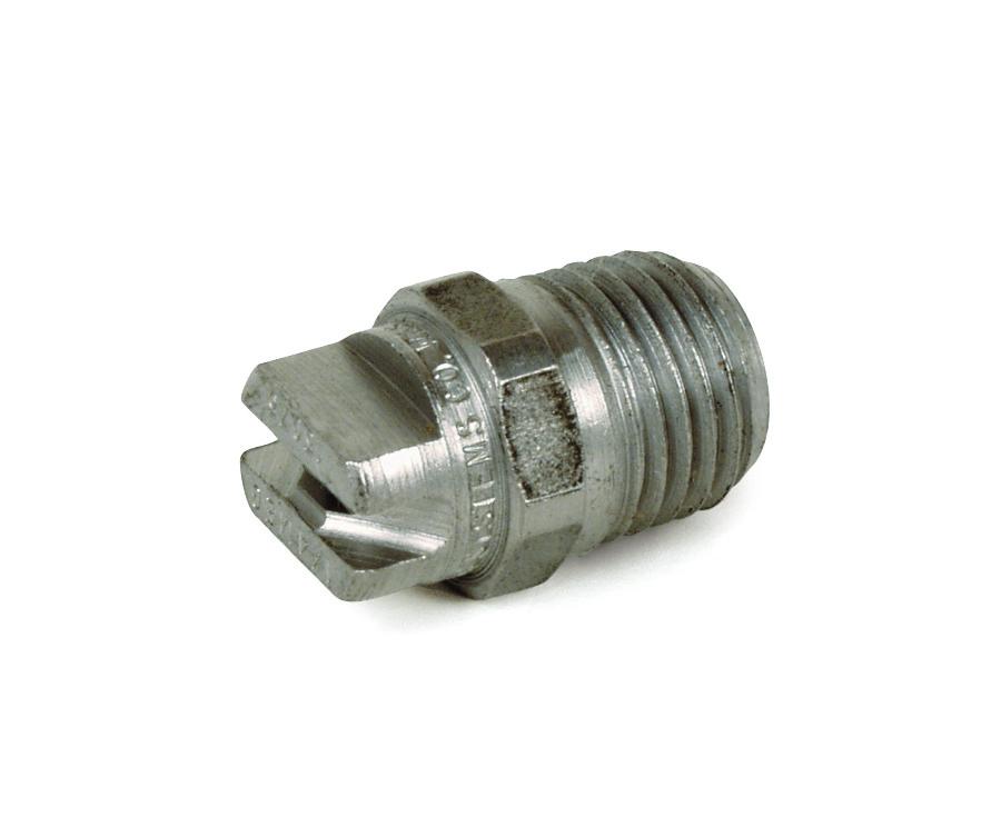 Spraying Systems Nozzles Orifice 0 0 15 15 25 25 40 40 Part No Orig. No Part No Orig. No Part No Orig. No Part No Orig. No 1/4" Male Threads 1/4" male pipe thread meg nozzles, rated up to 4000 PSI.