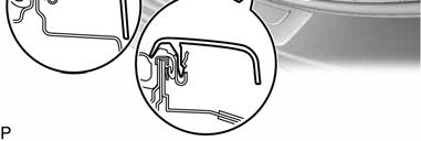 Text in Illustration *1 Clamp *2 Hook *3 Rear Seat Outer Belt Assembly LH *4 Rear Seat Outer