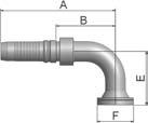 High-Pressure ParLock Skive Fittings Nipple V4 Series 6A SAE Code 62 Flange Straight ISO 12151-3-S-S SFS 6000 psi Part Number Hose I.D.