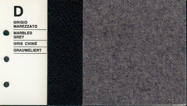 Interiors in Cloth: D - Grigio Marezzato Color scheme: D Name