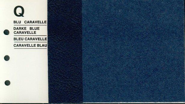 Interiors in Cloth: Q - Blu Caravelle Color scheme: Q Name (I/E/F/D):