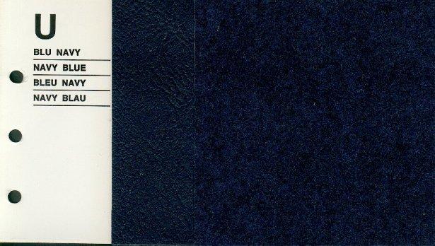 Interiors in Cloth: U - Blu Navy Color scheme: U Name
