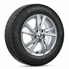 0J 16 ET46 for 215/45 R16 tyres, silver metallic Vigo 6V0 071 496D FM9 light-alloy wheel 7.