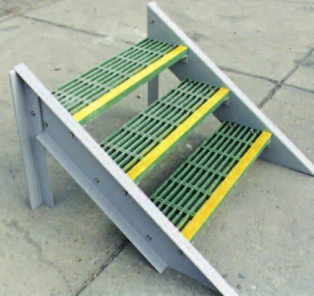 MOLDED GRATING GatorGrate molded fiberglass grating, with high bidirectional strength, is both