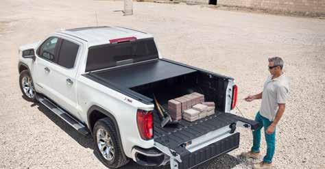 COVERAGE YOU CAN COUNT ON TONNEAU COVERS FOR NEXT GENERATION 2019 GMC SIERRA 1500 ALSO AVAILABLE FOR CHEVY SILVERADO 1 SOFT ROLL-UP TONNEAU COVER BY ADVANTAGE Rolls the cross-members into the vinyl