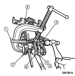 Page 9 of 14 Position steering column position lock spring (3B768) and left (your right) column lock lever.