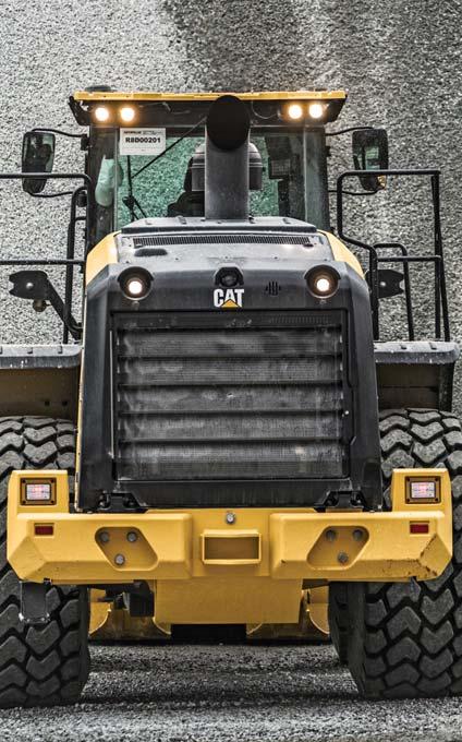 Serviceable Easy to Maintain. Easy to Service. Engine Access 1 The Cat sloped one-piece tilting hood provides industry leading access to the engine.