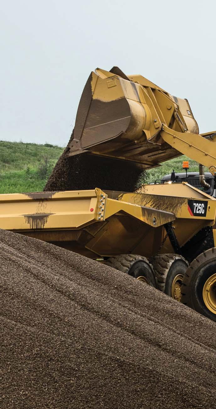 RELIABLE, PRODUCTIVE AND FUEL EFFICIENT 25% more fuel efficient than the industry leading M Series* 35% more fuel efficient than K Series* Cat continuously variable transmission Power is transmitted