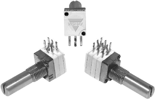 9 mm Multi-Ganged Potentiometer FEATURES Conductive plastic element Ultra compact (extra miniature module size) Multiple assemblies (up to seven modules) Shaft and panel sealed option Center