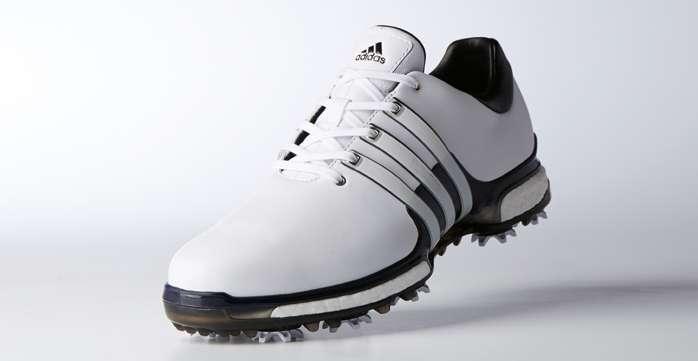 2018 adidas Golf FOOTWEAR MEN S 360 Energised cushioning and comfort from full-length BOOST midsole foam PREMIUM LEATHER upper with climaproof technology for a rich look, soft, comfortable feel and
