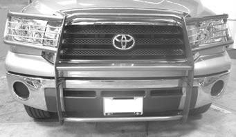 PARTS LIST: 1 Grille Guard 4 3/8" Flat Washers 1 Driver/Left Frame 2 3/8" Nylon Lock Nuts 1 Passenger/Right Frame 4 12mm Plastic Washers 1 Driver/Left Top Top 4 12-1.