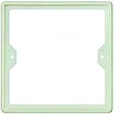 .. Molded plastic wall housing for "shaver outlet" 80 mm x 80 mm x 62 mm Technical information/ International