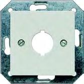DELTA i-system Accessories and spare parts Cover plate for flush mounting control device for screw fixing titanium white (similar to RAL 9010) for 18.