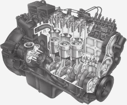 Examples of Internal Combustion Engines 25 Figure 1.21 A 5.9 L L6 on-highway diesel engine. (Courtesy of PriceWebber.) 3500 rpm.