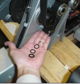 Choose shims from the kit to go behind and in front of the bracket and do a test installation of the tensioner bracket. If the bracket is not centered choose different shims - repeat as necessary. 18.