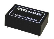 www.emea.tdk-lambda.com/pxc-m Single and Dual Output 6W DC-DC Converters Features 60601-1 approval I/O isolation 5kVAC, 2MOPP 0.