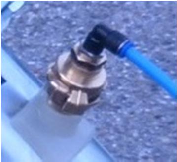 571025 Fine regulating valve 1/4" internal thread 11 530408 Air hose 8/6 blue