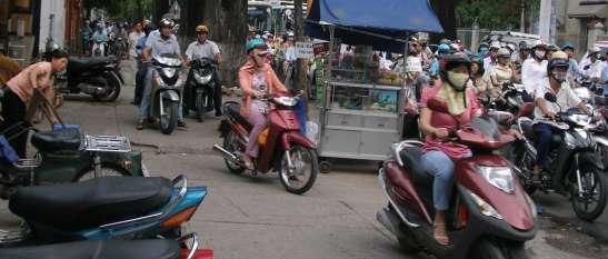 behavior of Vietnamese people seems to be not very disciplined.