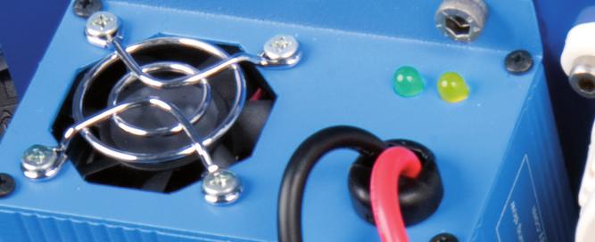 If fitted with a single voltage charger, the input voltages are 90-135V AC for UK and 180-265V AC for non-uk. Ensure the battery isolator is switched on when charging.