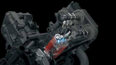 Dual Spark Technology Suzuki s Dual Spark Technology utilises two spark plugs per cylinder for precision ignition.