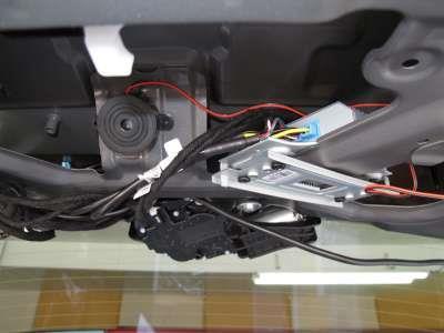 3. Mount buzzer and switch harness 4360730 to rear tailgate in location that