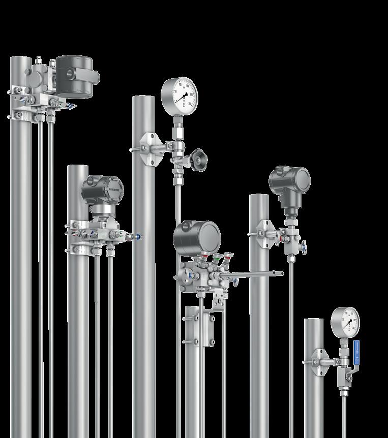 Valves and Manifolds for General Applications For Pressure and Differential Pressure Measurement Applications For all common instrument