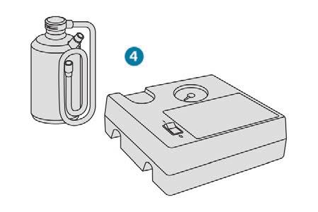 In the event of a breakdown F unclip the storage box by pulling it up, F unclip the two fixings to open its cover.