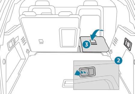 Ease of use and comfort Folding the backrests F check that the outer seat belts are lying correctly on the backrests.