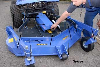 GREASING POINTS Each of the following parts is equipped with grease points.