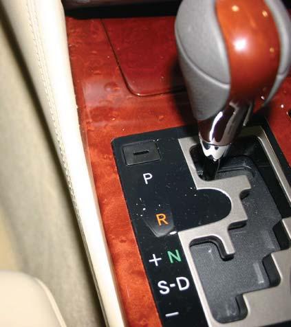 SHIFTER LOCK OVER-RIDE: If there is a problem with the shifter or if the ignition key is not available, the