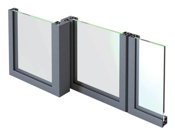 22 Schüco Jansen Steel systems Steel Security Systems Janisol 2 EI30 fire-resistant sliding doors Extremely narrow profile with maximum safety features.