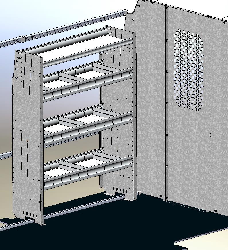 SHELVING Install, for use with Track Kit page 3 Step #2 Place unit in