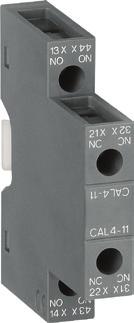 .U, according to the contactor type for compliance with the standard requirements (see terminal and marking positioning).