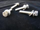 5 Hex bolts & washers provided with EZ-Lock, and securely fasten base of S-Type Strong-Arm to Bracket. Attach housing to arm as shown, tighten screws evenly but firmly on both sides of housing.