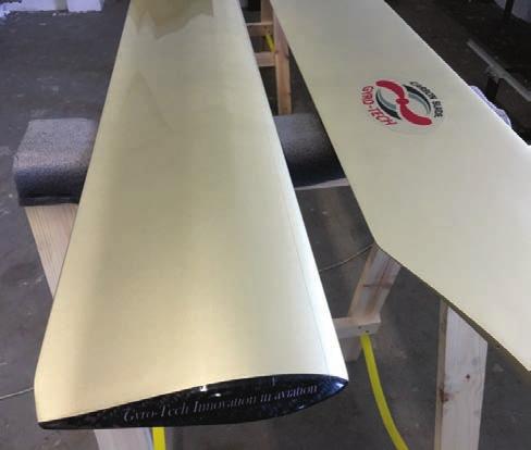The Influence of the Blades Leading Edge Anti-Erosion Protection on Main Rotor Performances Fig. 6. Test object blades with anti-erosion tape (0.