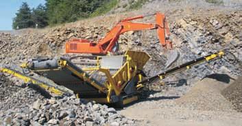 Applications - Screening behind a crusher - Pre-screening/scalping prior to being fed into a crusher - Recycling landfill and construction waste - Top soil and many other