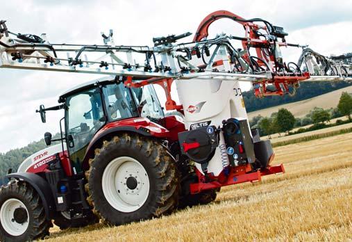 JUST LIKE ON THE LARGE MODELS The OPTILIFT suspended parallelogram is the key component of the DELTIS 2 sprayer and allows for