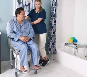 Requiring just one bedside transfer, tub sliders eliminate the need for transfers onto toilets and