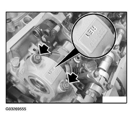 Fig. 239: Identifying Lettering On Cylinder IMPORTANT: Do not mix up the camshaft bearing covers of cylinders 1 to 4 and 5 to 8.